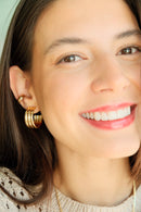 Boucles d’oreilles plaquées or 18K