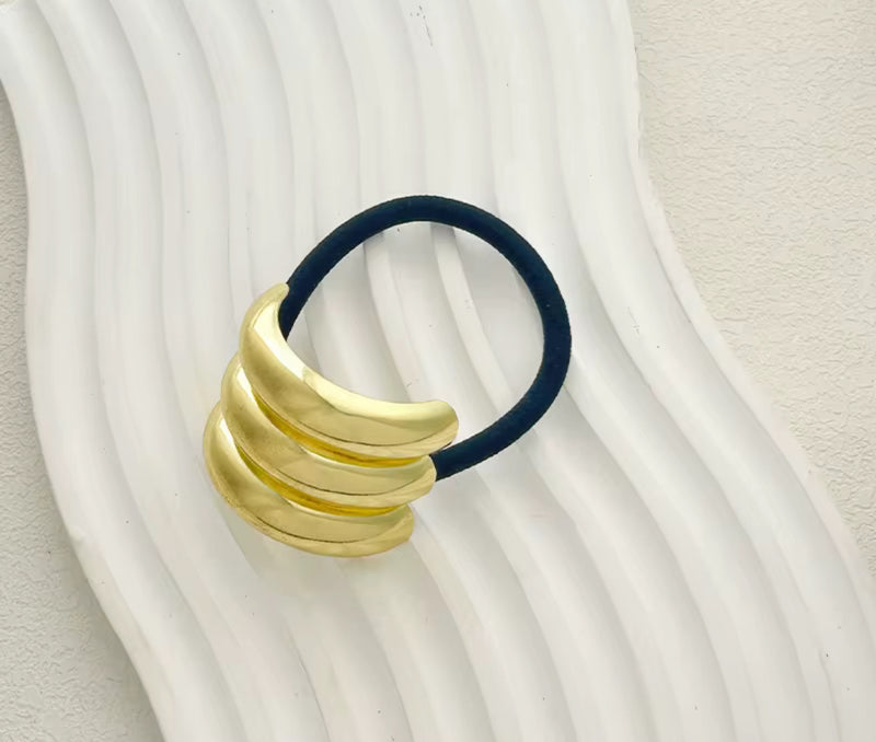 Gold Link Hair Tie