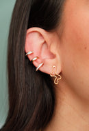 18K Gold Plated English Stud Piercing Fake