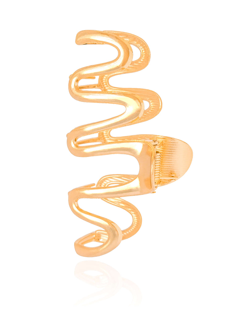 Waves Hair Clip – 18K Gold Finish