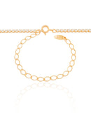 Collier du cou Riviera Crystal 2mm plaqué or 18 carats