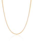 Collier du cou Riviera Crystal 2mm plaqué or 18 carats