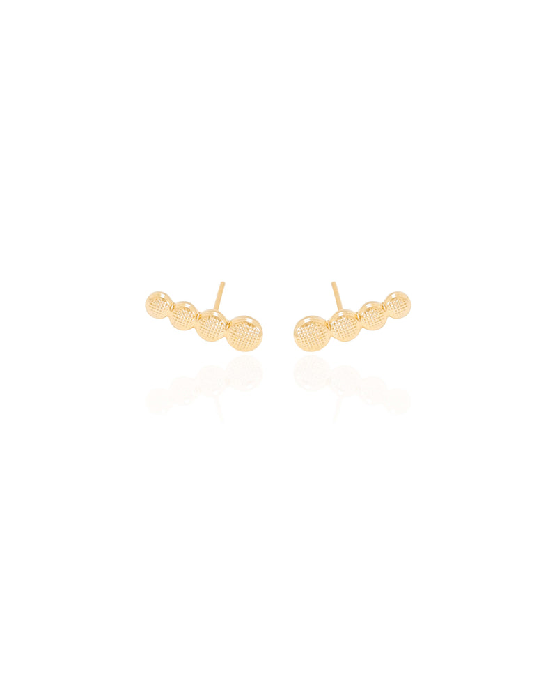 Round Detailed Ear Cuff – 18K Gold Plated (1.3 cm)