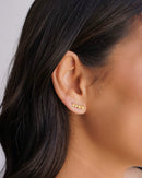 Round Detailed Ear Cuff – 18K Gold Plated (1.3 cm)