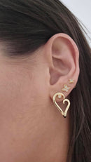 Boucles d’oreilles Cœur Zircone