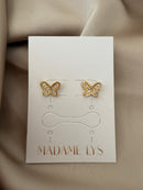 Boucles d’oreilles Papillon Étincelant