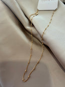Collier Chaîne Perles Dorées
