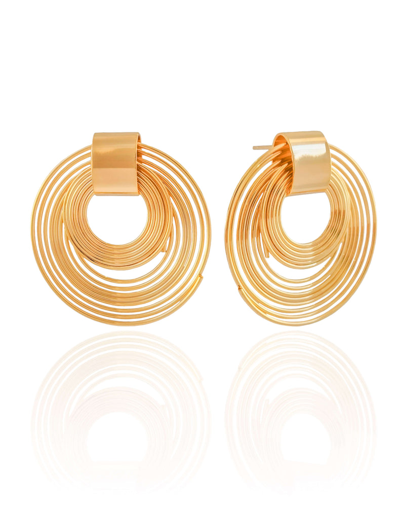 Gold-Plated Hoop Earrings