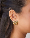 Brinco Gotas Lisas 2.3 cm Banho Dourado