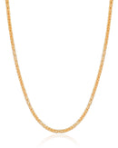 Strawberry Chain Necklace 3 mm Gold Plated 18K