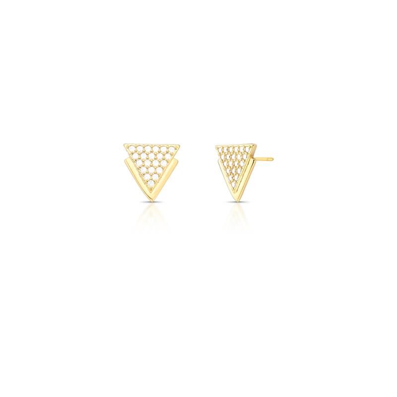 BRINCO TRIANGULAR CRAVEJADO DE ZIRCÔNIAS