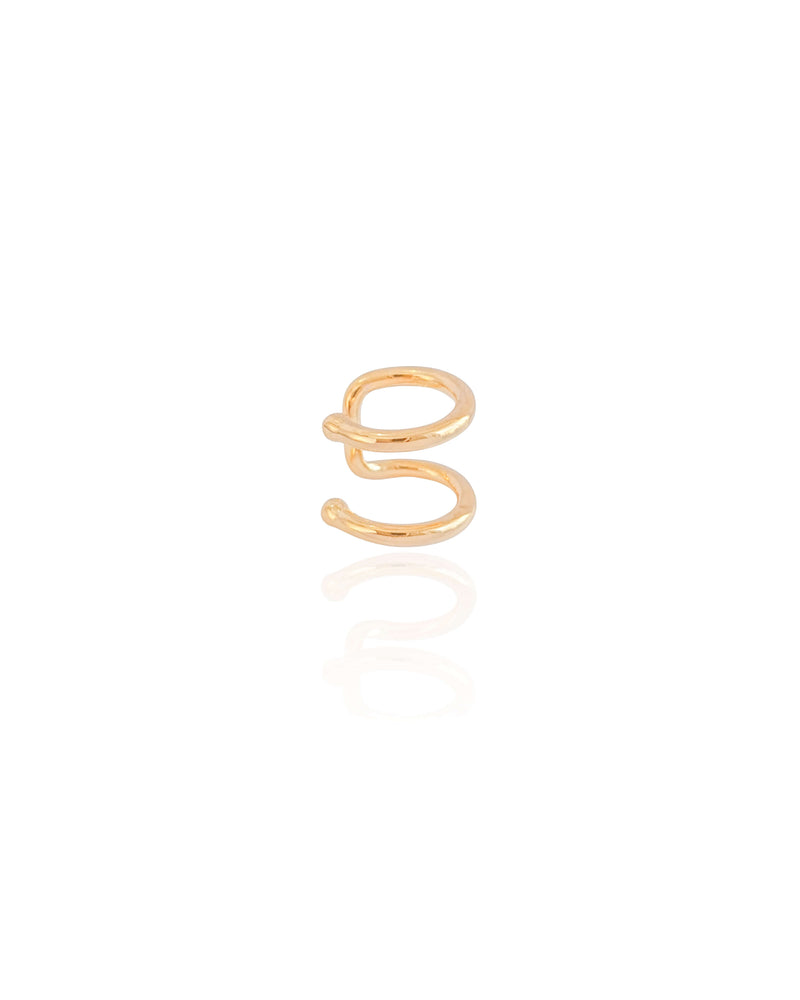 18K Gold Plated Two Fillet Piercing Fake