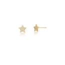 Star Zirconia Stud Earrings – 18K Gold Plated