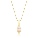 Kids Ice Cream Pendant Necklace – 18K Gold Plated
