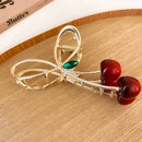 Cherry Metal Hair Clip