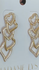 Boucles d’oreilles Cœurs Entrelacés